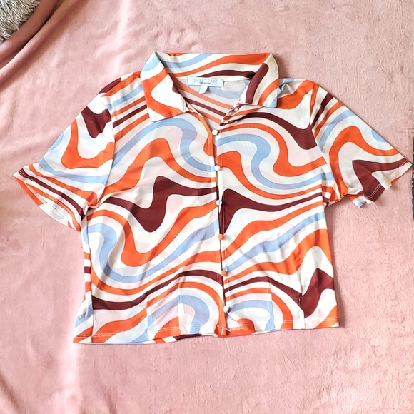 Mesh fabric. Size variations is: S/M/L. Forever 21, Sweet Rain. - Picture 3 of 7